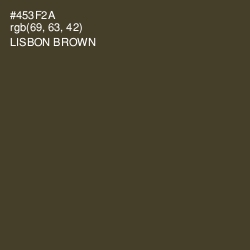 #453F2A - Lisbon Brown Color Image
